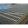 Piso de grades de aço galvanizado, grade de piso de aço galvanizado, grade de aço serrilhado galvanizado